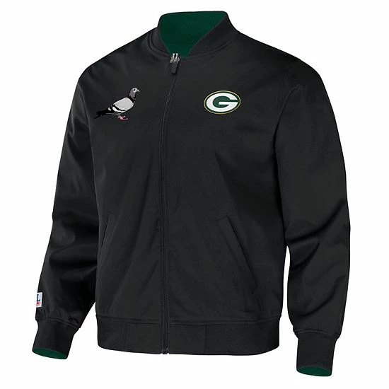 Buy ๐ Unbranded Men's NFL X Staple Hunter Green Green Bay Packers Reversible Core Jacket ๐ - Image 5