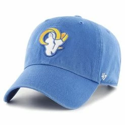Best Sale 🤩 Unbranded Men's '47 Royal Los Angeles Rams Clean Up Primary Logo Adjustable Hat ⌛