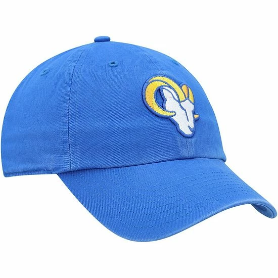 Best Sale ๐คฉ Unbranded Men's '47 Royal Los Angeles Rams Clean Up Primary Logo Adjustable Hat โ - Image 4
