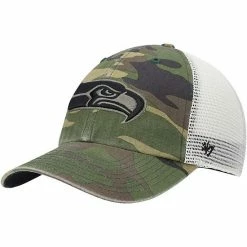 Best reviews of ❤️ Unbranded Men's '47 Camo Seattle Seahawks Branson Clean Up Trucker Hat 🎉