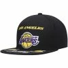Flash Sale 🎉 Unbranded Men's Mitchell & Ness Black Los Angeles Lakers Front Loaded Snapback Hat 🤩