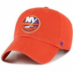 Promo 🤩 Unbranded Men's '47 Orange New York Islanders Clean Up Adjustable Hat ❤️