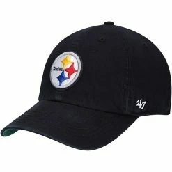 Best Pirce 🔥 Unbranded Men's '47 Black Pittsburgh Steelers Franchise Logo Fitted Hat 😉