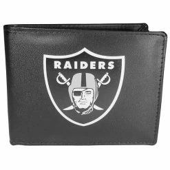 Outlet ✔️ Unbranded Oakland Raiders Logo Bi-Fold Wallet 😍