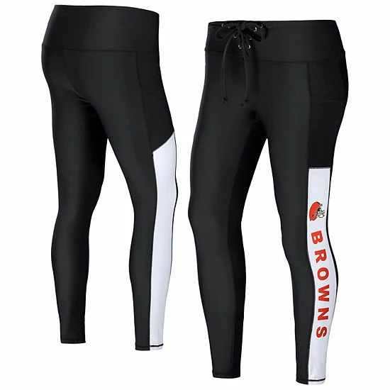 Coupon 🎉 Unbranded 👩 Women's WEAR By Erin Andrews Black Cleveland Browns Leggings ❤️ - Image 2