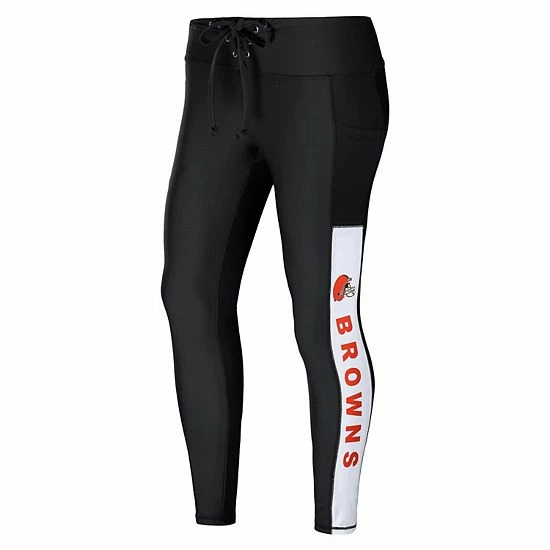Coupon 🎉 Unbranded 👩 Women's WEAR By Erin Andrews Black Cleveland Browns Leggings ❤️ - Image 3