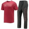 Deals ⌛ Unbranded Men's Concepts Sport Heathered Charcoal/Garnet Florida State Seminoles Meter T-Shirt & Pants Sleep Set ❤️