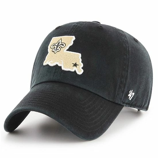Promo ๐ฅ Unbranded Men's '47 Black New Orleans Saints Clean Up Alternate Adjustable Hat ๐ฅ