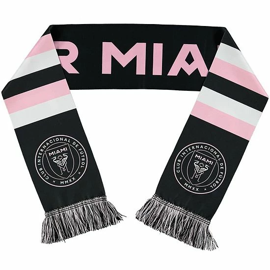 Hot Sale 🎉 Unbranded Black/Pink Inter Miami CF Bar Scarf 🌟