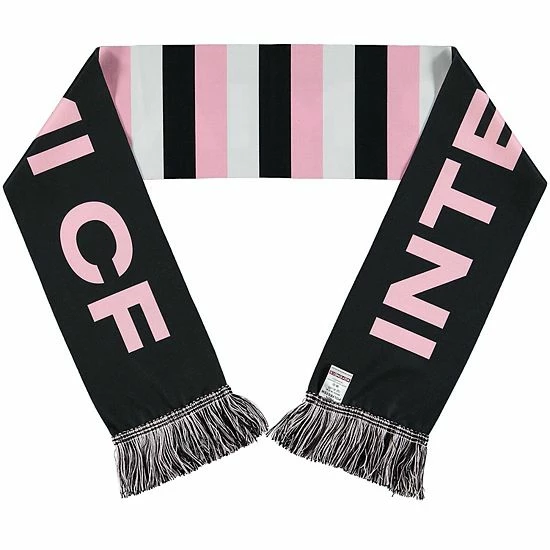 Hot Sale 🎉 Unbranded Black/Pink Inter Miami CF Bar Scarf 🌟 - Image 3