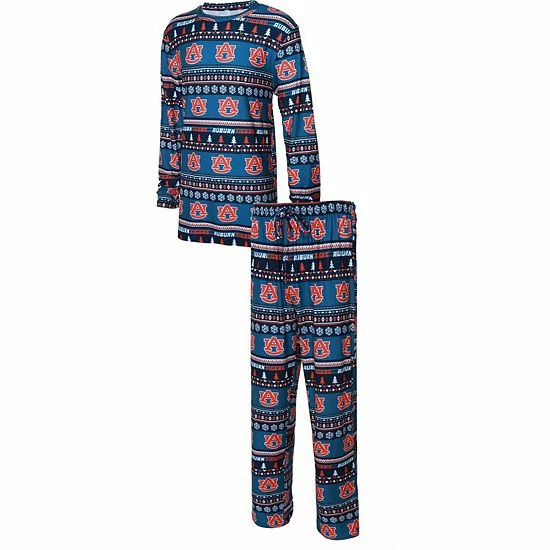 Coupon ๐ Unbranded Men's Concepts Sport Navy Auburn Tigers Ugly Sweater Knit Long Sleeve Top And Pant Set ๐งจ