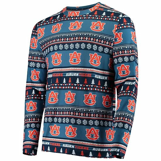 Coupon ๐ Unbranded Men's Concepts Sport Navy Auburn Tigers Ugly Sweater Knit Long Sleeve Top And Pant Set ๐งจ - Image 2