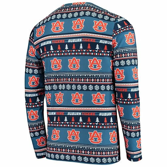 Coupon ๐ Unbranded Men's Concepts Sport Navy Auburn Tigers Ugly Sweater Knit Long Sleeve Top And Pant Set ๐งจ - Image 3