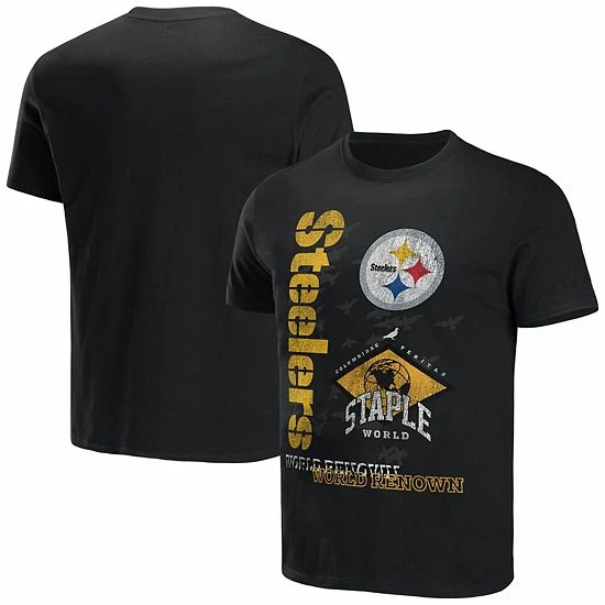 Best reviews of ๐ Unbranded Men's NFL X Staple Black Pittsburgh Steelers World Renowned T-Shirt ๐