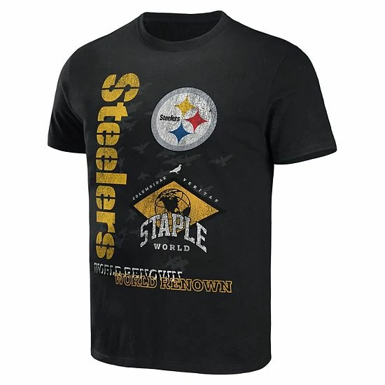 Best reviews of ๐ Unbranded Men's NFL X Staple Black Pittsburgh Steelers World Renowned T-Shirt ๐ - Image 3