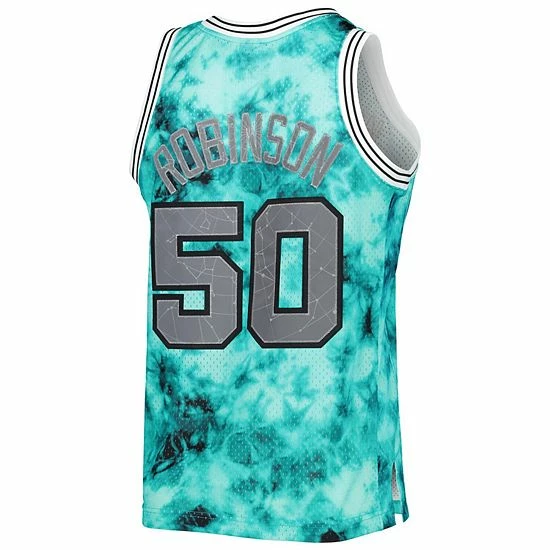 Top 10 ๐ Unbranded Men's Mitchell & Ness David Robinson Teal San Antonio Spurs 1998-99 Galaxy Swingman Jersey ๐ฏ - Image 4