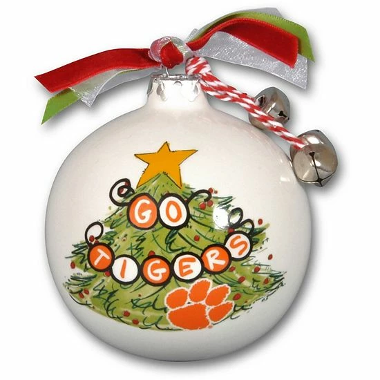 Budget ⭐ Unbranded Clemson Tigers Tree Painted Ball Ornament 👍