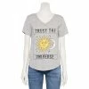 Top 10 🎉 Unbranded Juniors' Sun & Moon "Trust The Universe" High-Low Graphic Tee 💯