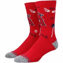 Budget 👏 Unbranded Men's Stance Los Angeles Angels Landmark Crew 🧦 Socks ⌛