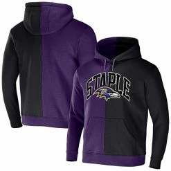 Brand new ⭐ Unbranded Men's NFL X Staple Purple Baltimore Ravens Split Logo Pullover Hoodie ✨