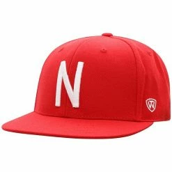 Best Pirce 🛒 Unbranded Men's Top Of The World Scarlet Nebraska Huskers Team Color Fitted Hat 😉