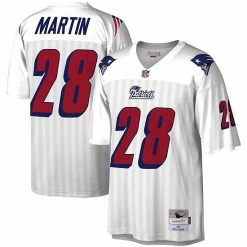 Brand new 🥰 Unbranded Men's Mitchell & Ness Curtis Martin White New England Patriots 1995 Legacy Replica Jersey ⌛