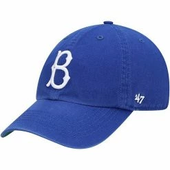 Flash Sale ⌛ Unbranded Men's '47 Royal Brooklyn Dodgers Cooperstown Collection Franchise Fitted Hat ✨