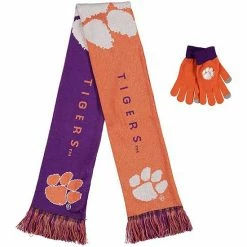 New 🔥 Unbranded FOCO Clemson Tigers Glove & Scarf Combo Set 🤩