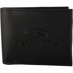 Best Pirce 🔥 Unbranded Men's Black Seattle Seahawks Hybrid Bi-Fold Wallet ⭐