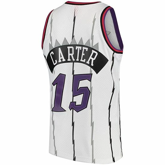 Budget โญ Unbranded Men's Mitchell & Ness Vince Carter White Toronto Raptors 1997-98 Hardwood Classics Swingman Jersey ๐งจ - Image 4