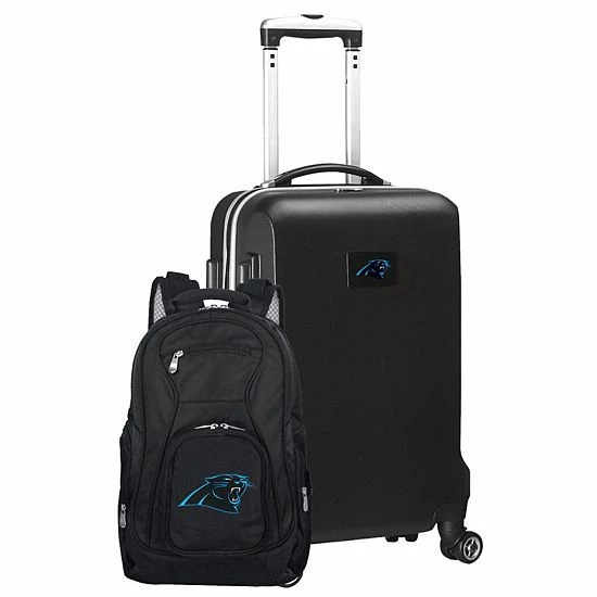 Top 10 โญ Unbranded Carolina Panthers Deluxe Hardside Spinner Carry-On & ๐ Backpack Set Pth Black ๐ - Image 10