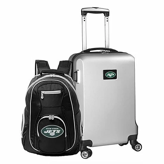 Coupon ๐ฅ Unbranded New York Jets Deluxe Hardside Spinner Carry-On & ๐ Backpack Set Jet Silver ๐ - Image 7