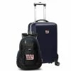 Cheap 👏 Unbranded New York Giants Deluxe Hardside Spinner Carry-On & 🎒 Backpack Set Gia Silver 🎉