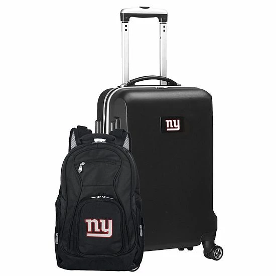 Cheap 👏 Unbranded New York Giants Deluxe Hardside Spinner Carry-On & 🎒 Backpack Set Gia Silver 🎉 - Image 10