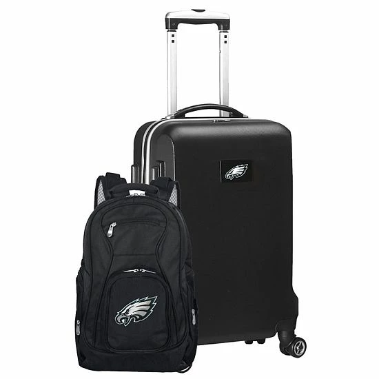 Promo ๐ฏ Unbranded Philadelphia Eagles Deluxe Hardside Spinner Carry-On & ๐ Backpack Set Eag Navy ๐ - Image 10