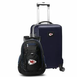 Budget 👍 Unbranded Kansas City Chiefs Deluxe Hardside Spinner Carry-On & 🎒 Backpack Set Chf Silver 😍