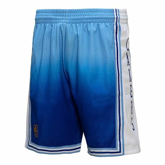 Deals 👏 Unbranded Men's Mitchell & Ness Light Blue/Blue Los Angeles Lakers 1996/97 Hardwood Classics Fadeaway Reload 3.0 Swingman Shorts ✔️ - Image 3