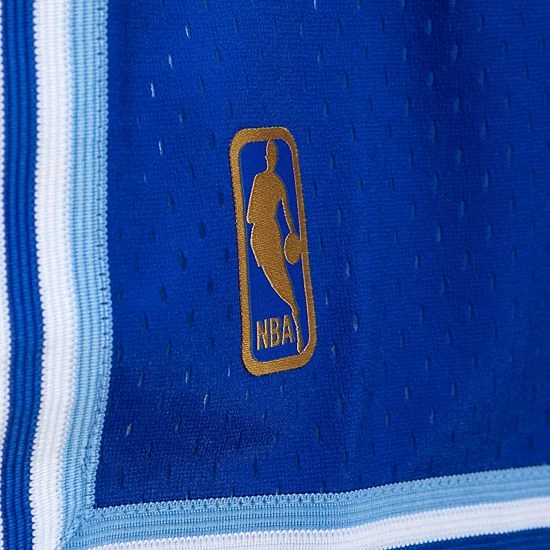 Deals 👏 Unbranded Men's Mitchell & Ness Light Blue/Blue Los Angeles Lakers 1996/97 Hardwood Classics Fadeaway Reload 3.0 Swingman Shorts ✔️ - Image 5