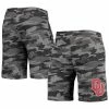 Outlet 🌟 Unbranded Men's Concepts Sport Charcoal/Gray Oklahoma Sooners Camo Backup Terry Jam Lounge Shorts 🤩