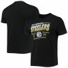 Best Pirce 🤩 Unbranded Men's Junk Food Black Pittsburgh Steelers Throwback T-Shirt 👍