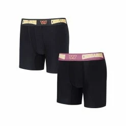 Discount ❤️ Unbranded Men's Concepts Sport Black/Burgundy Washington Commanders 2-Pack Boxer Briefs Set 😉