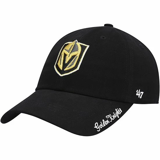 Brand new ๐ Unbranded ๐ฉ Women's '47 Black Vegas Golden Knights Team Miata Clean Up Adjustable Hat ๐ - Image 2
