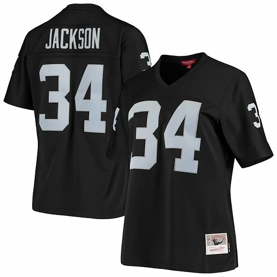 Outlet ๐ Unbranded ๐ฉ Women's Mitchell & Ness Bo Jackson Black Las Vegas Raiders 1988 Legacy Replica Jersey ๐