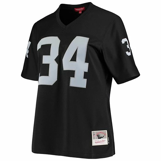 Outlet ๐ Unbranded ๐ฉ Women's Mitchell & Ness Bo Jackson Black Las Vegas Raiders 1988 Legacy Replica Jersey ๐ - Image 3