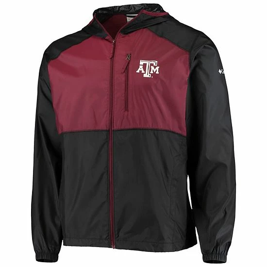 Coupon ๐คฉ Unbranded Men's Columbia Black/Maroon Texas A&M Aggies Flash Forward Hoodie Full-Zip Windbreaker Jacket ๐ - Image 3