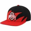Hot Sale ⭐ Unbranded Men's Mitchell & Ness Scarlet/Black Ohio State Buckeyes Sharktooth Snapback Hat 💯