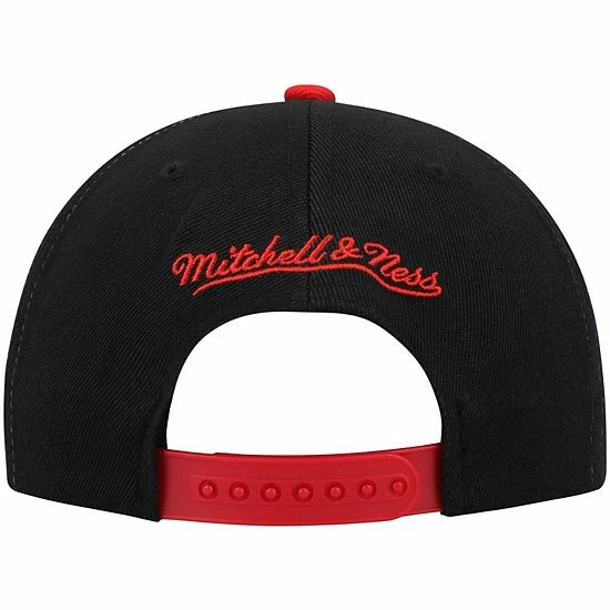 Hot Sale ⭐ Unbranded Men's Mitchell & Ness Scarlet/Black Ohio State Buckeyes Sharktooth Snapback Hat 💯 - Image 5