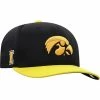 Wholesale 👏 Unbranded Men's Top Of The World Black/Gold Iowa Hawkeyes Two-Tone Reflex Hybrid Tech Flex Hat ⌛