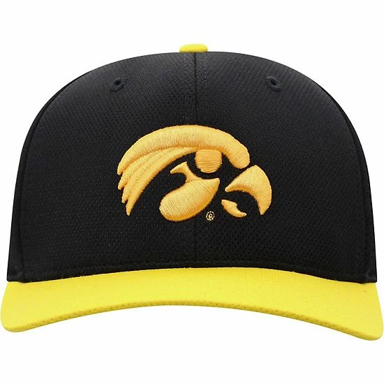 Wholesale ๐ Unbranded Men's Top Of The World Black/Gold Iowa Hawkeyes Two-Tone Reflex Hybrid Tech Flex Hat โ - Image 3