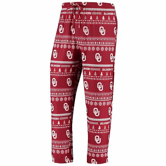 Buy ๐ฅฐ Unbranded Men's Concepts Sport Crimson Oklahoma Sooners Ugly Sweater Knit Long Sleeve Top And Pant Set ๐ฅ - Image 4